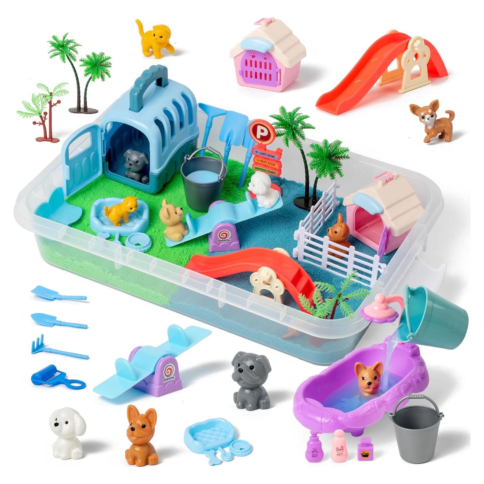 Caja Sensorial para Mascotas Sikmcle con Arena Moldeable