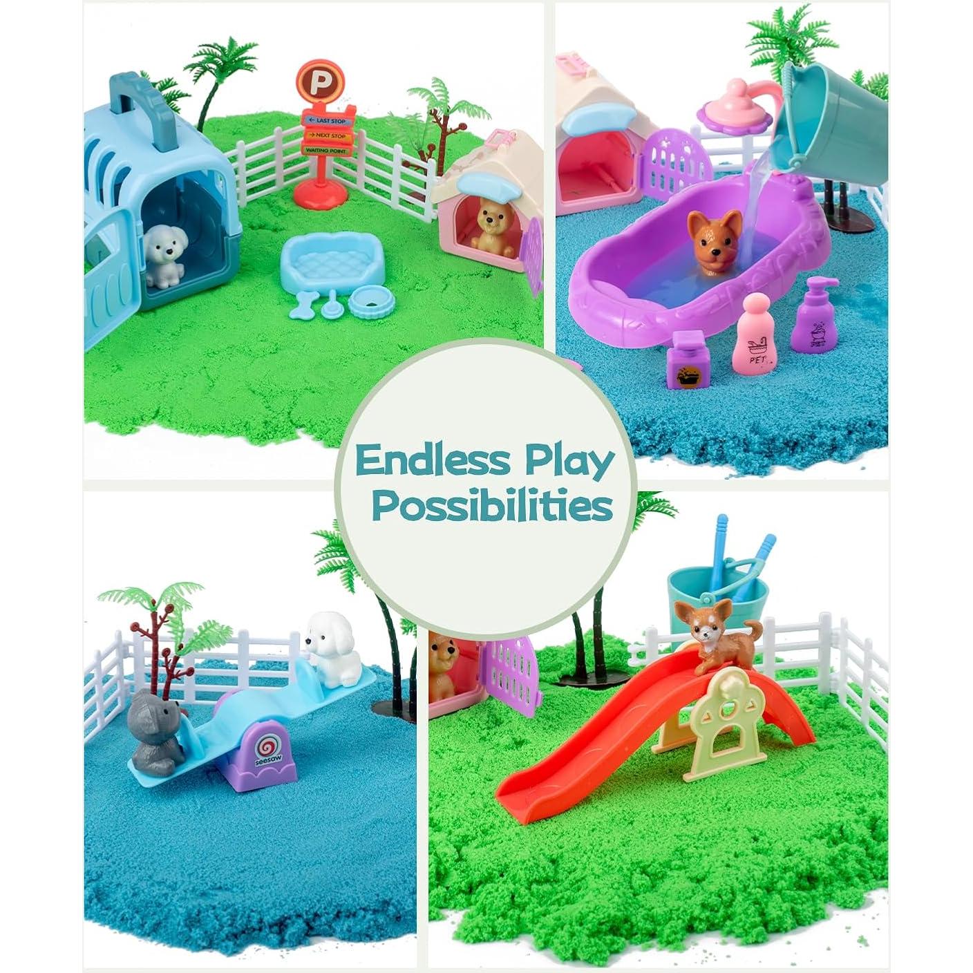 Caja Sensorial para Mascotas Sikmcle con Arena Moldeable