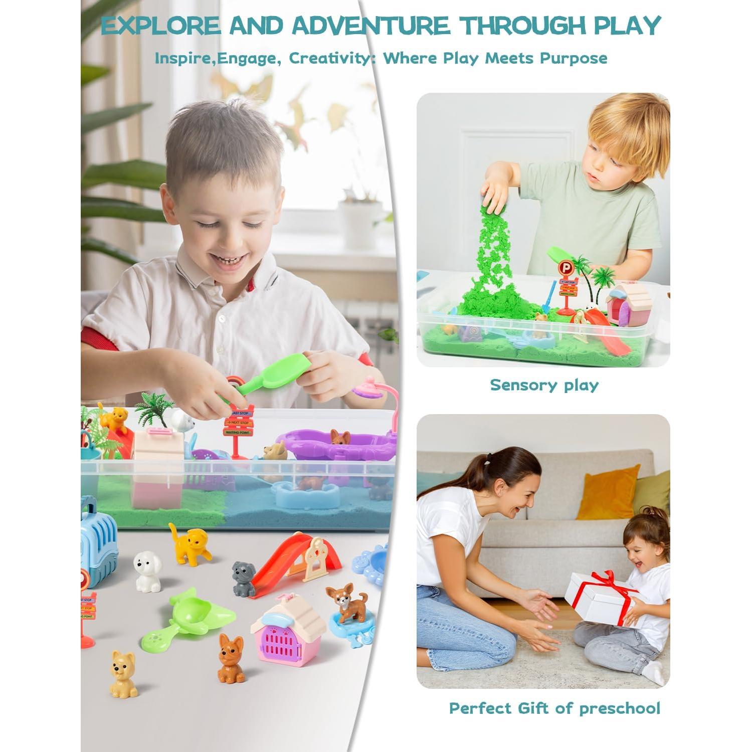 Caja Sensorial para Mascotas Sikmcle con Arena Moldeable