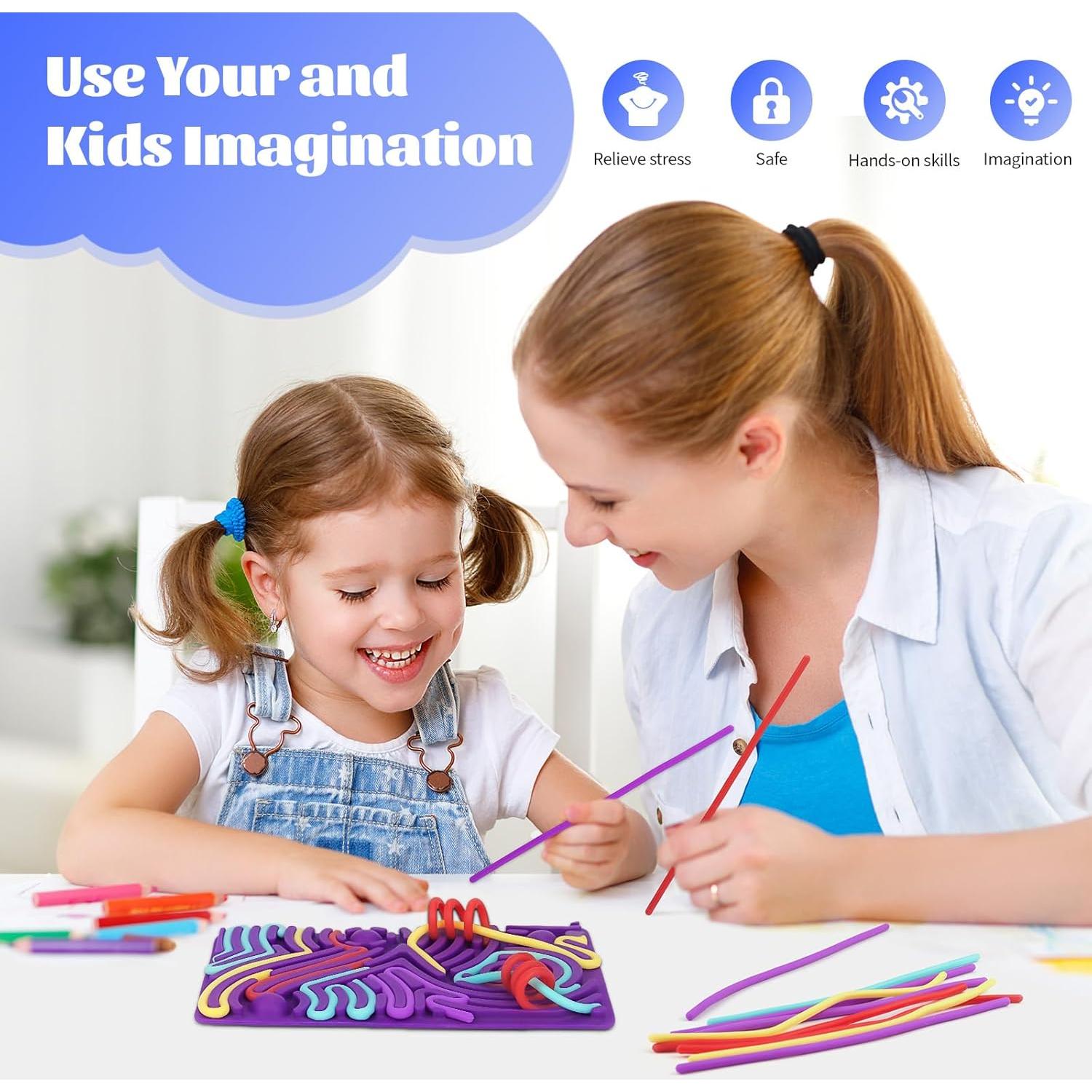 Tablero de Actividad Sensorial QETRABONE 16.99x10.74cm 20 Cuerdas