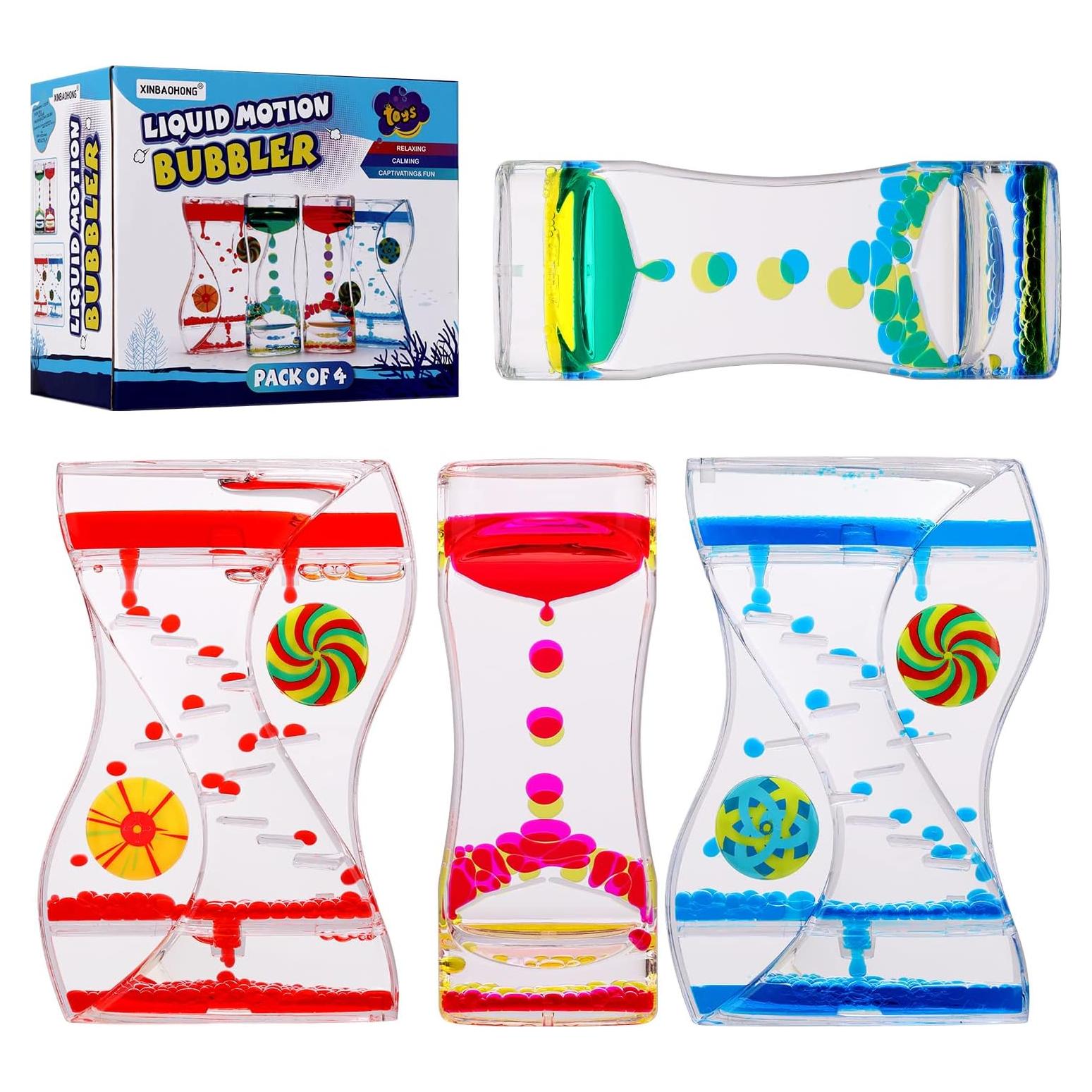 Temporizador Líquido Antiestrés XINBAOHONG 4-Pack 7.91x12.91cm