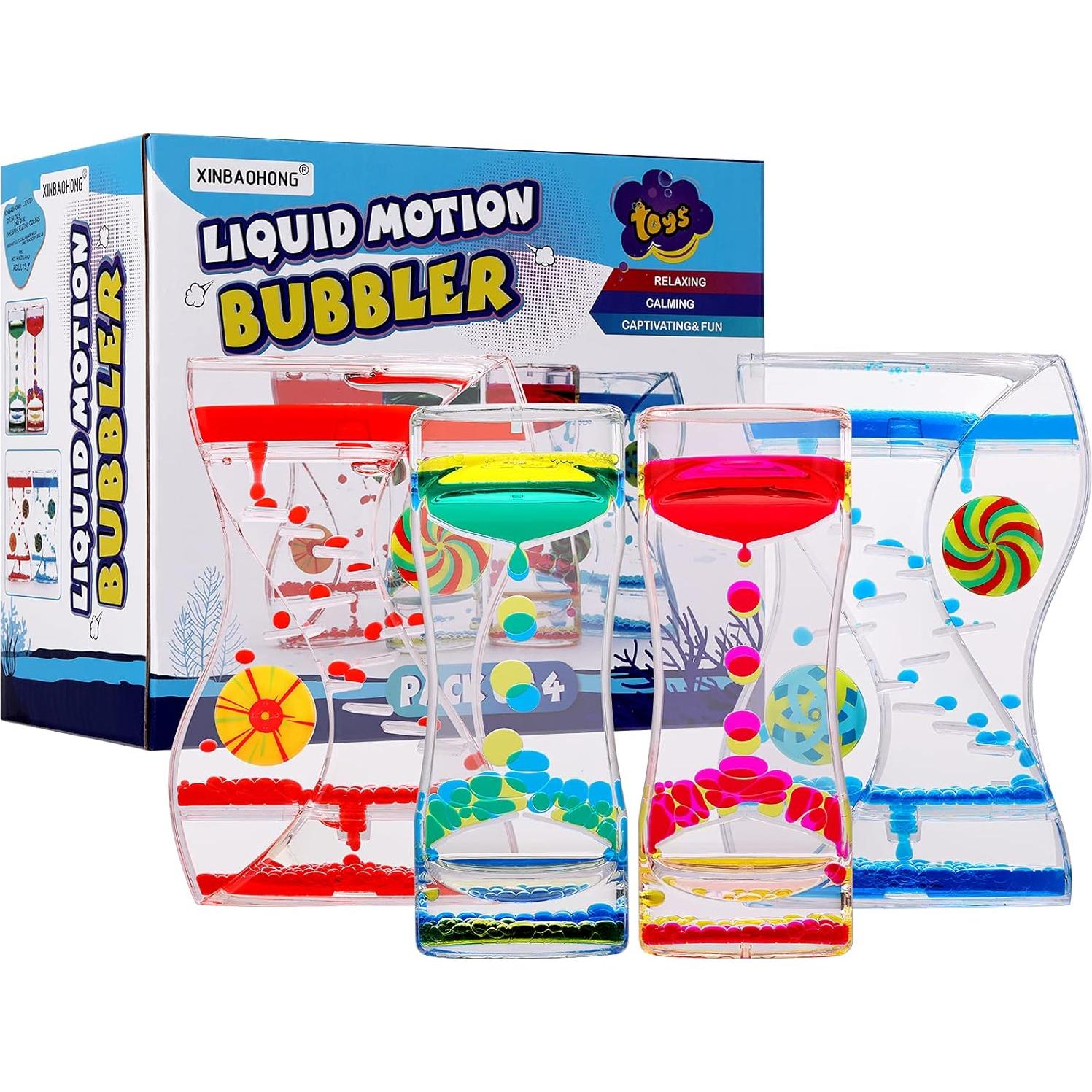 Temporizador Líquido Antiestrés XINBAOHONG 4-Pack 7.91x12.91cm