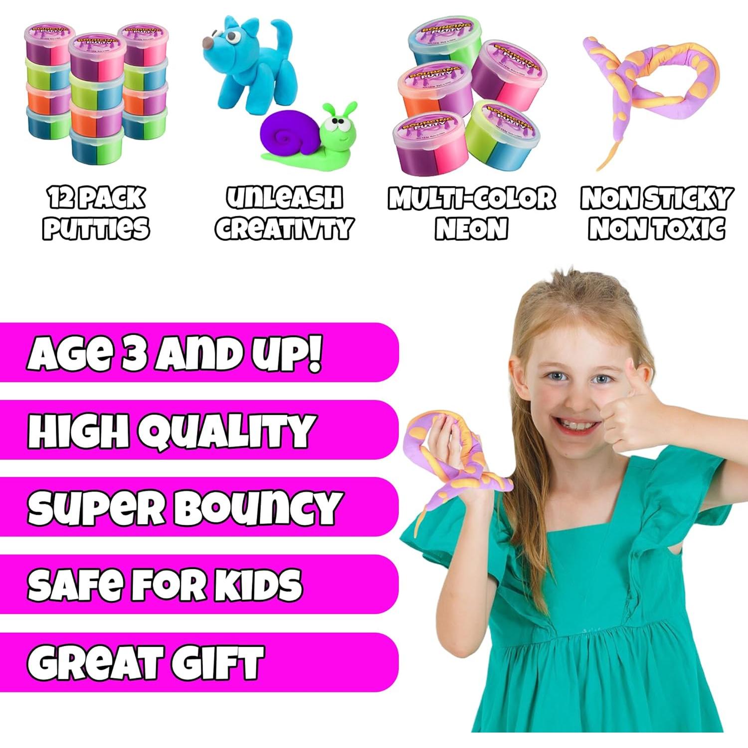 Pasta Rebotadora Neón Bedwina - Paquete de 12 Unidades