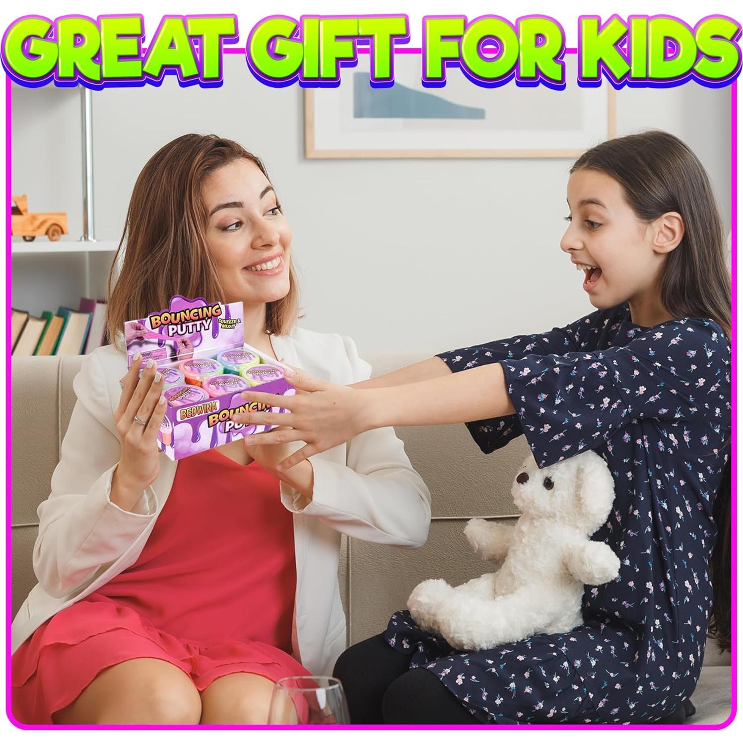 Pasta Rebotadora Neón Bedwina - Paquete de 12 Unidades