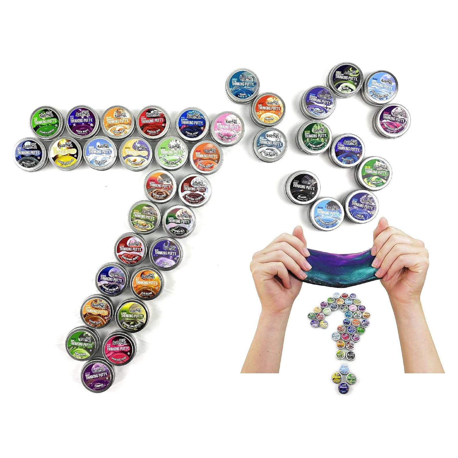 Conjunto de Regalo Sorpresa Lucky 7 Crazy Aaron - 7 Mini Latas Putty