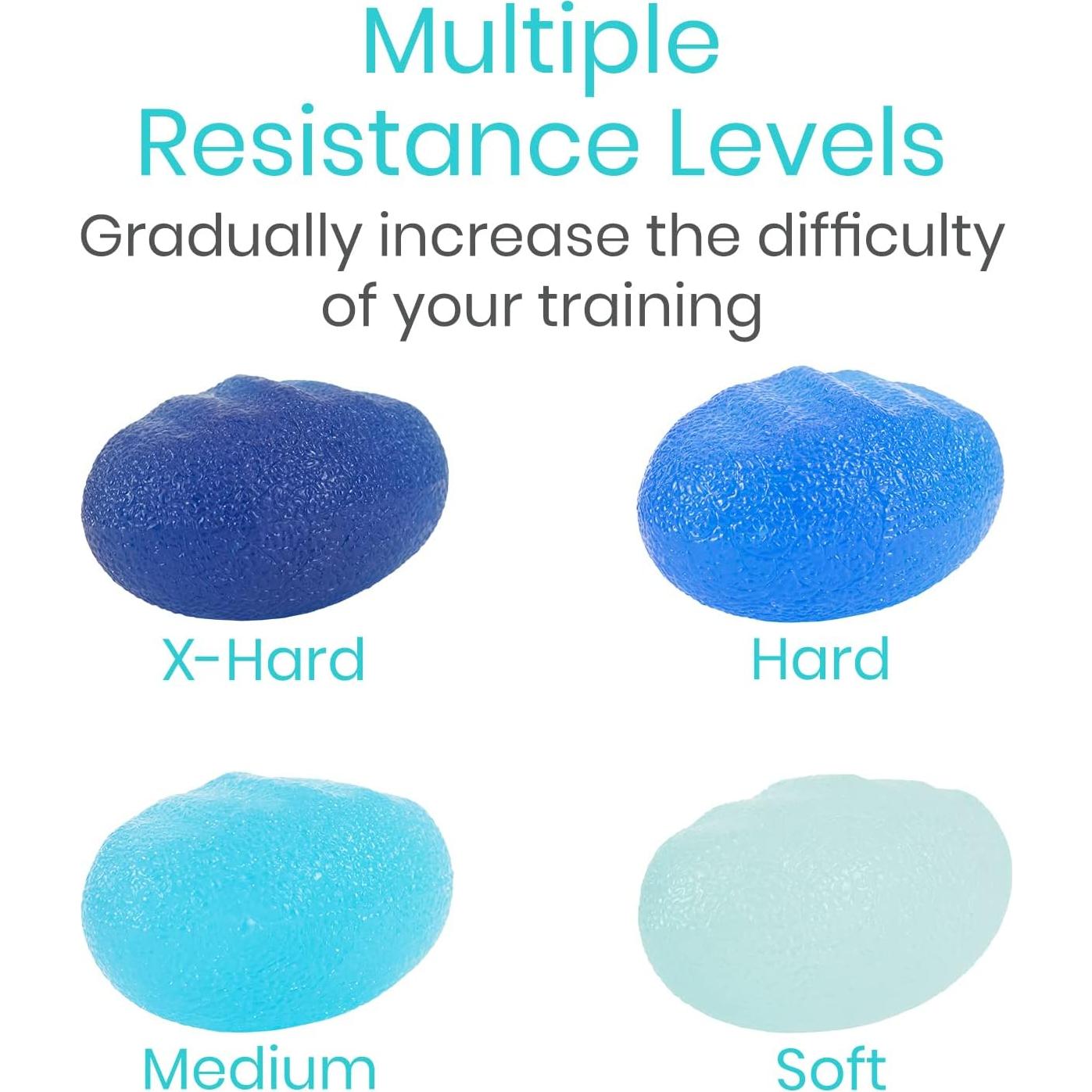 Pelotas de Compresión Vive para Terapia de Mano - Paquete de 4