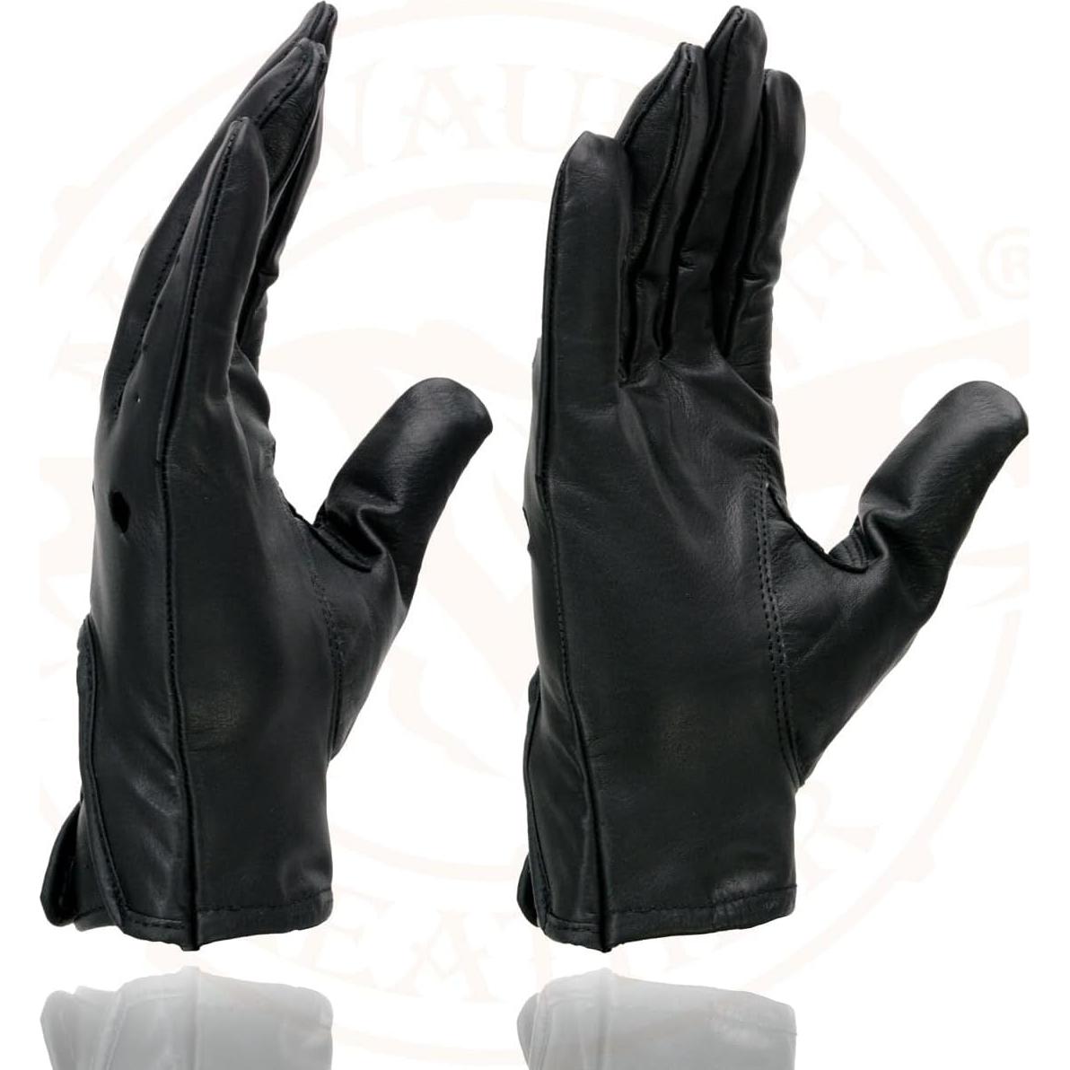 Guantes de Moto de Cuero Milwaukee Leather SH729 Negros 2X