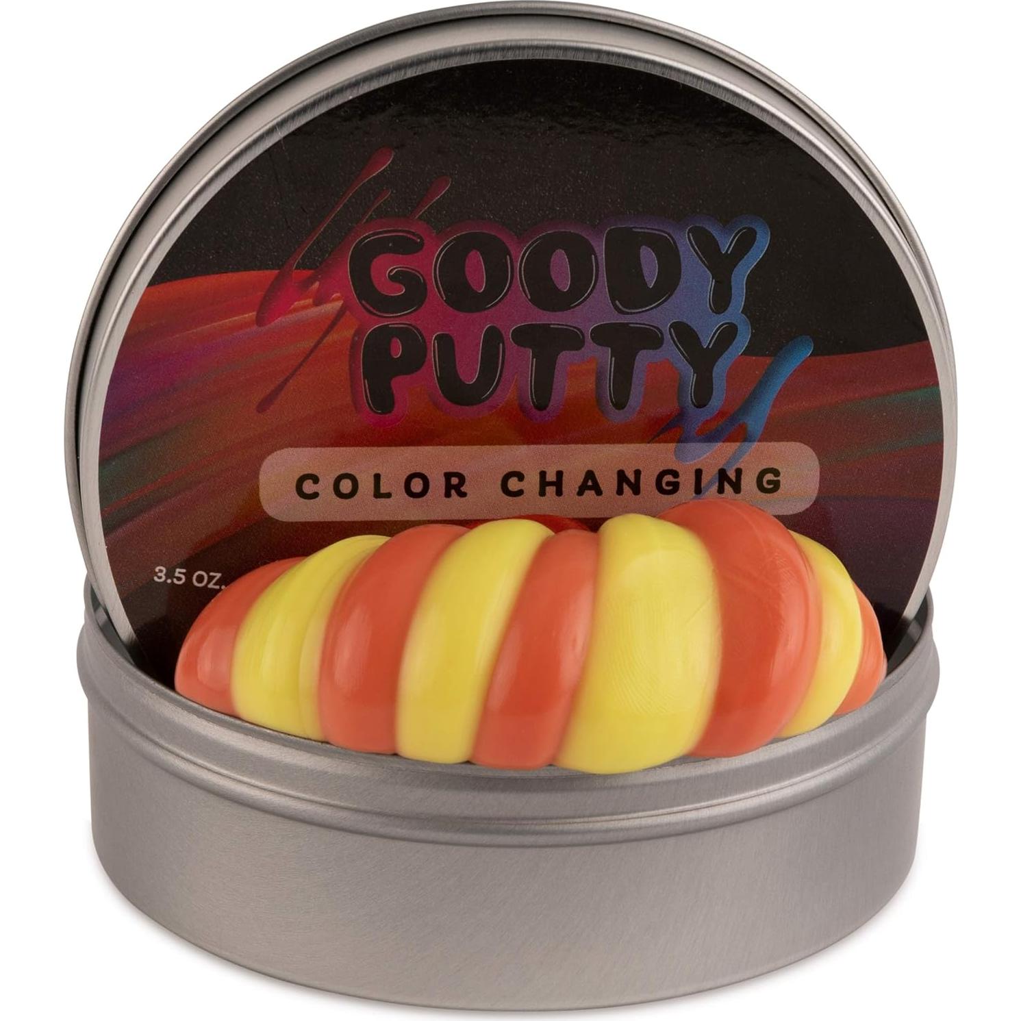 Pasta de Juguete Antiestrés Goody Putty 158g Cambia Color