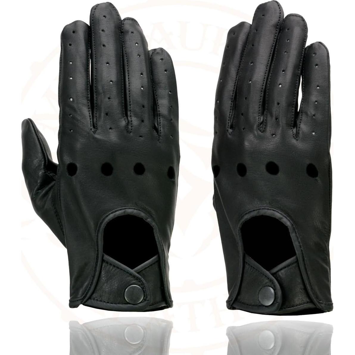 Guantes de motocicleta Milwaukee Leather SH729 cuero negro 3X