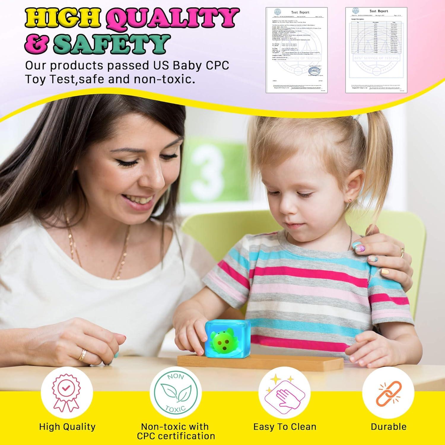 Cubo Antiestrés Meijoy Cangrejo Brilla en la Oscuridad 5.5 cm