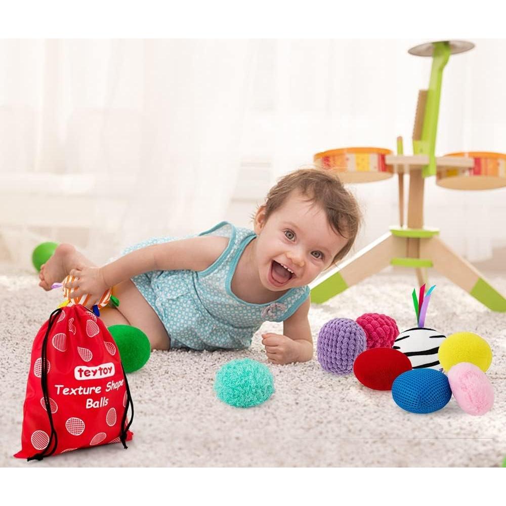Juego de Pelotas Sensoriales Teytoy 10 Piezas para Bebés