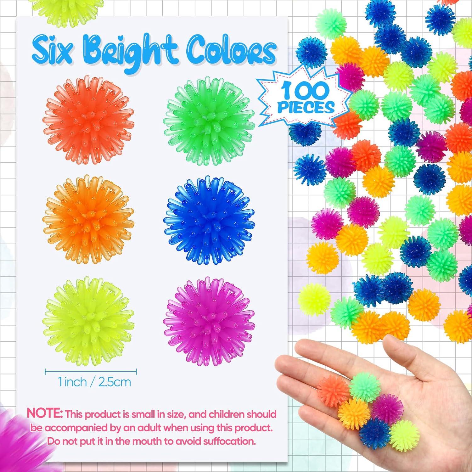 100 Bolas Erizadas Antiestrés Charniol 2.54 cm Multicolor