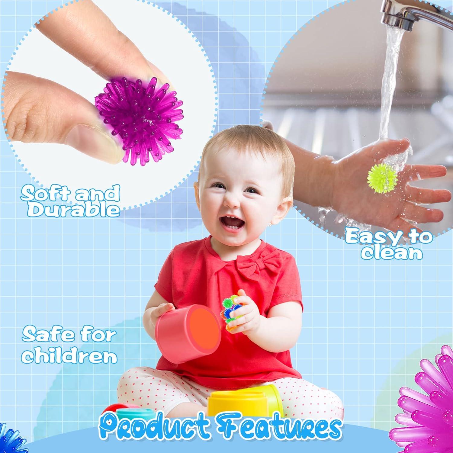 100 Bolas Erizadas Antiestrés Charniol 2.54 cm Multicolor