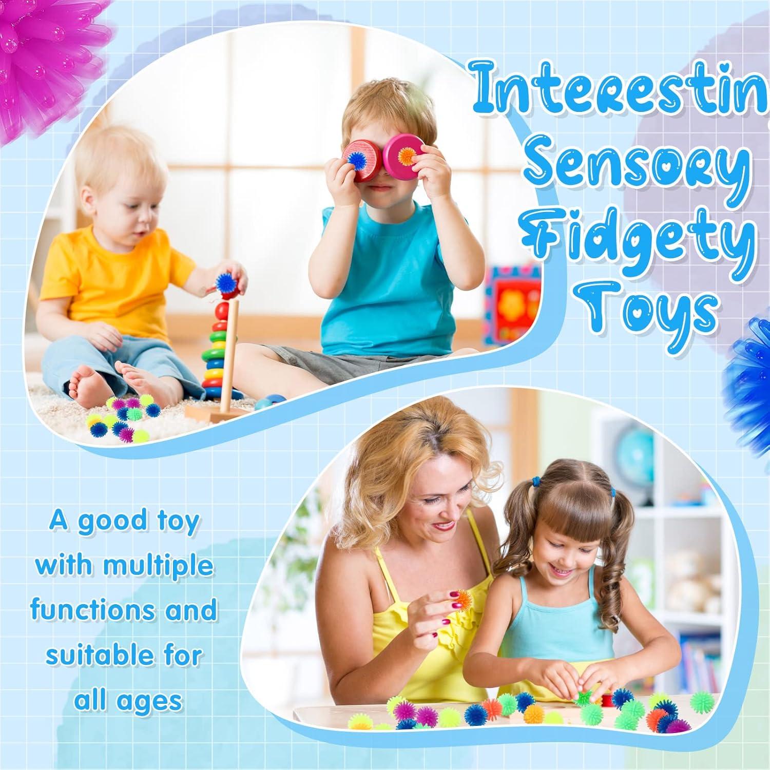 100 Bolas Erizadas Antiestrés Charniol 2.54 cm Multicolor