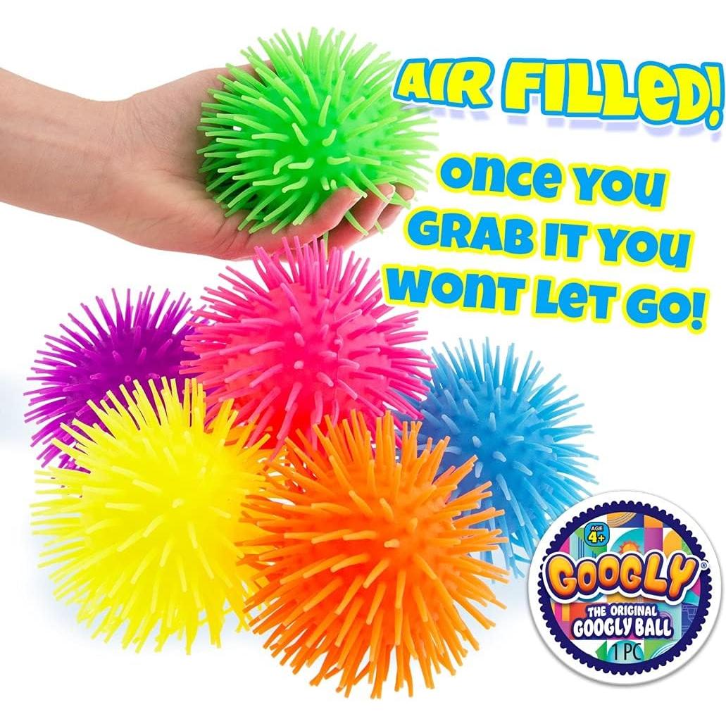Pelotas Antiestrés Googly JA-RU con Picos Estirables (2 Unidades)