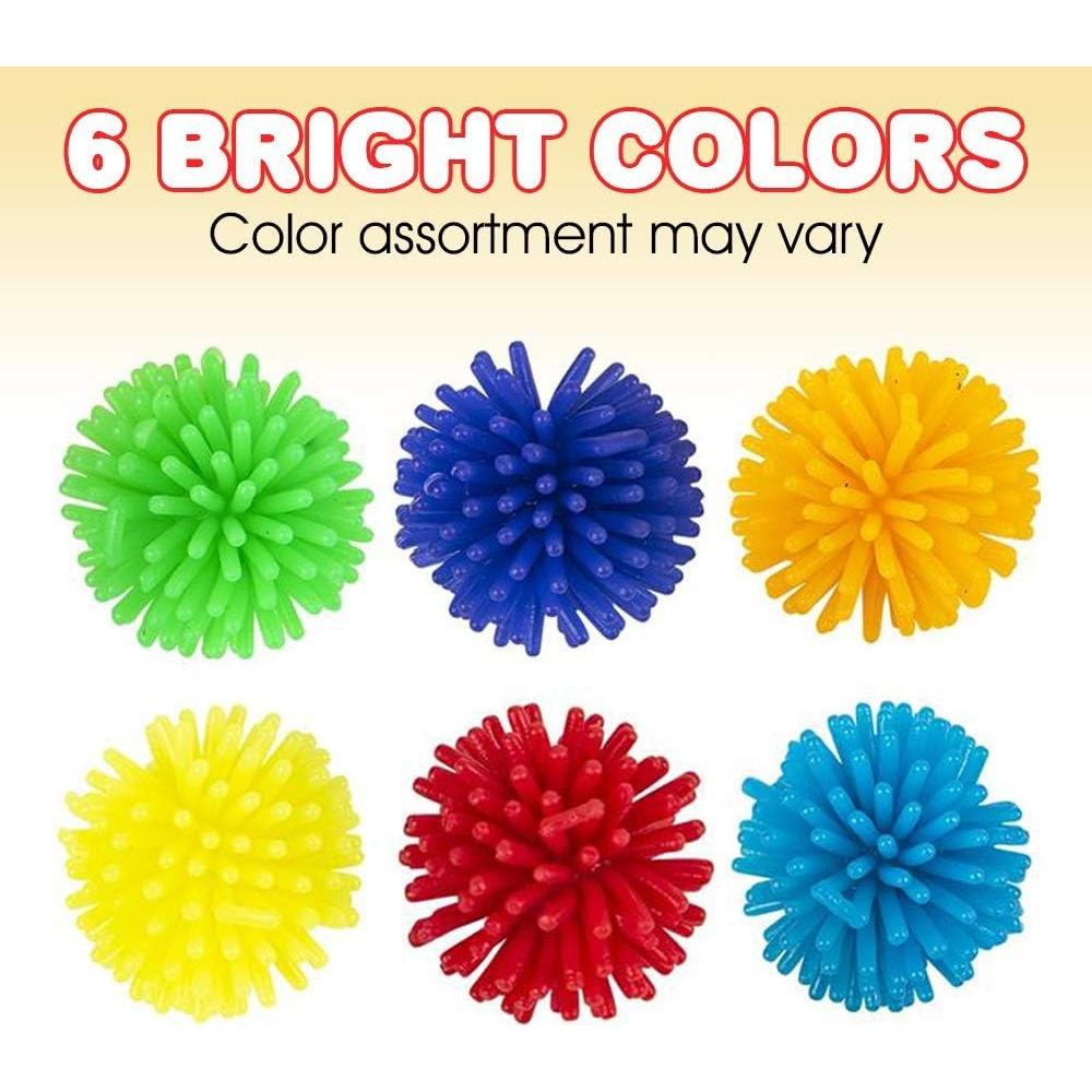 24 Pelotas Espinosas Antiestrés ArtCreativity 2.54 cm Colores Vivos