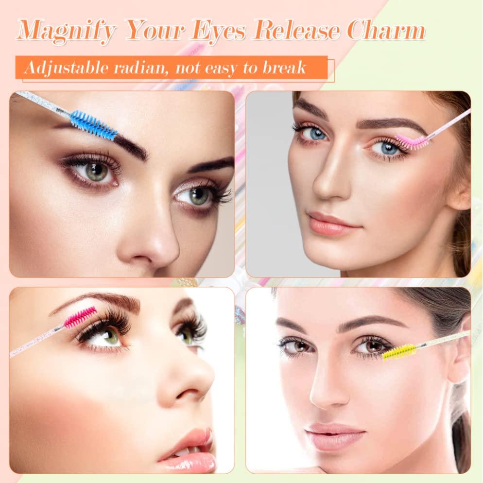 60 Cepillos Desechables Coloridos para Pestañas y Más
