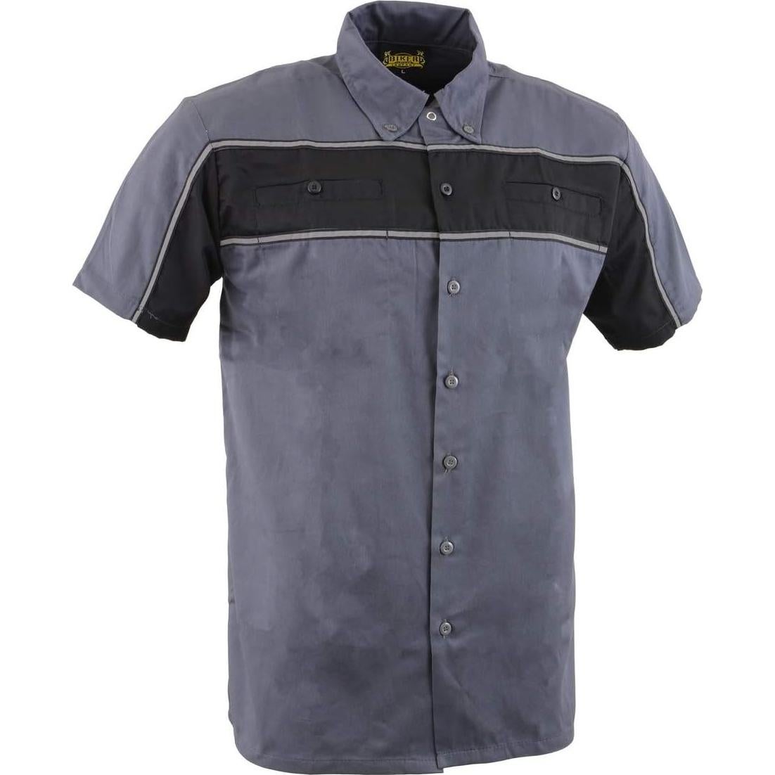 Camisa Mecánico Biker Clothing Co. MDM11671 Gris XL