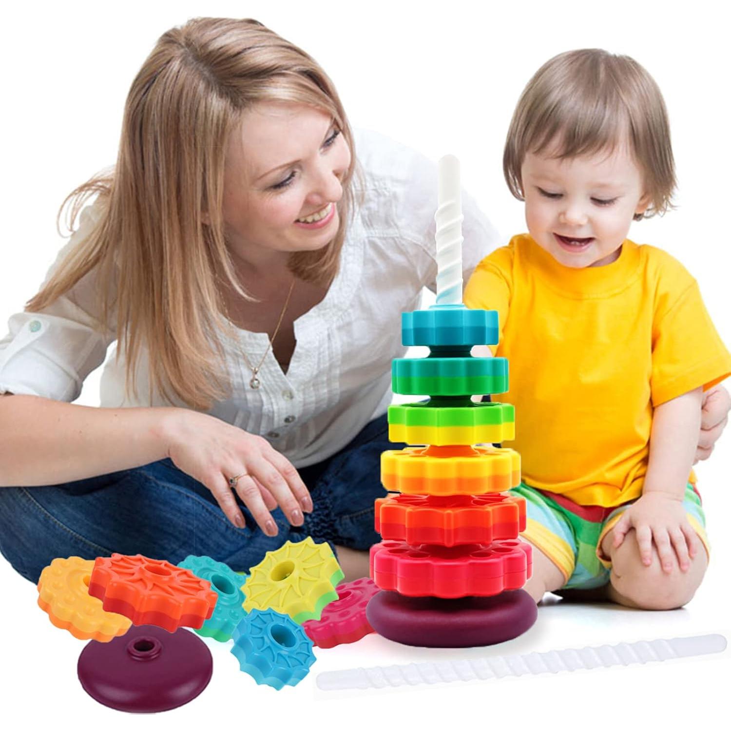 Juguete de Apilamiento Giratorio BYFWH para Bebés 0.55 kg