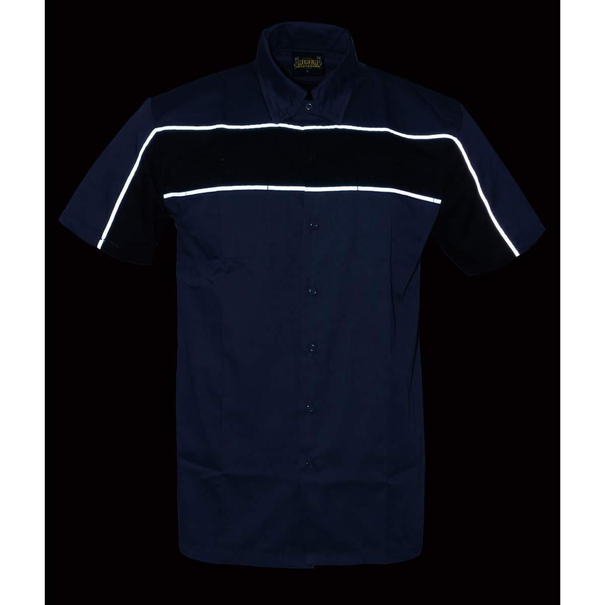 Camisa Mecánico Biker Clothing Co. MDM11671 Gris 4XL