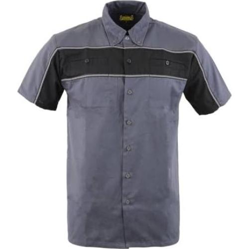Camisa Mecánico Biker Clothing Co. MDM11671 Gris 4XL