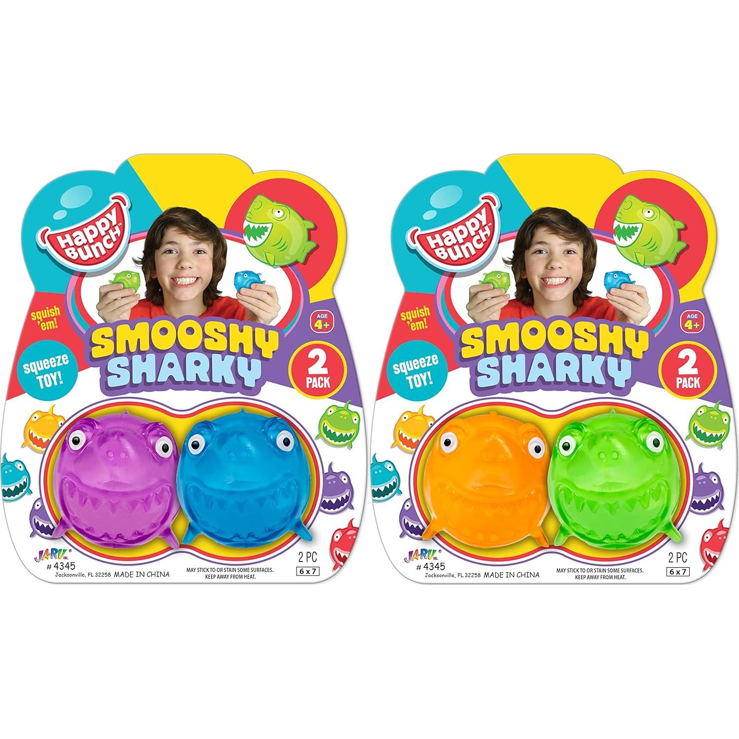 JA-RU Juguetes Squishy Tiburón Mini - Paquete de 24 Unidades