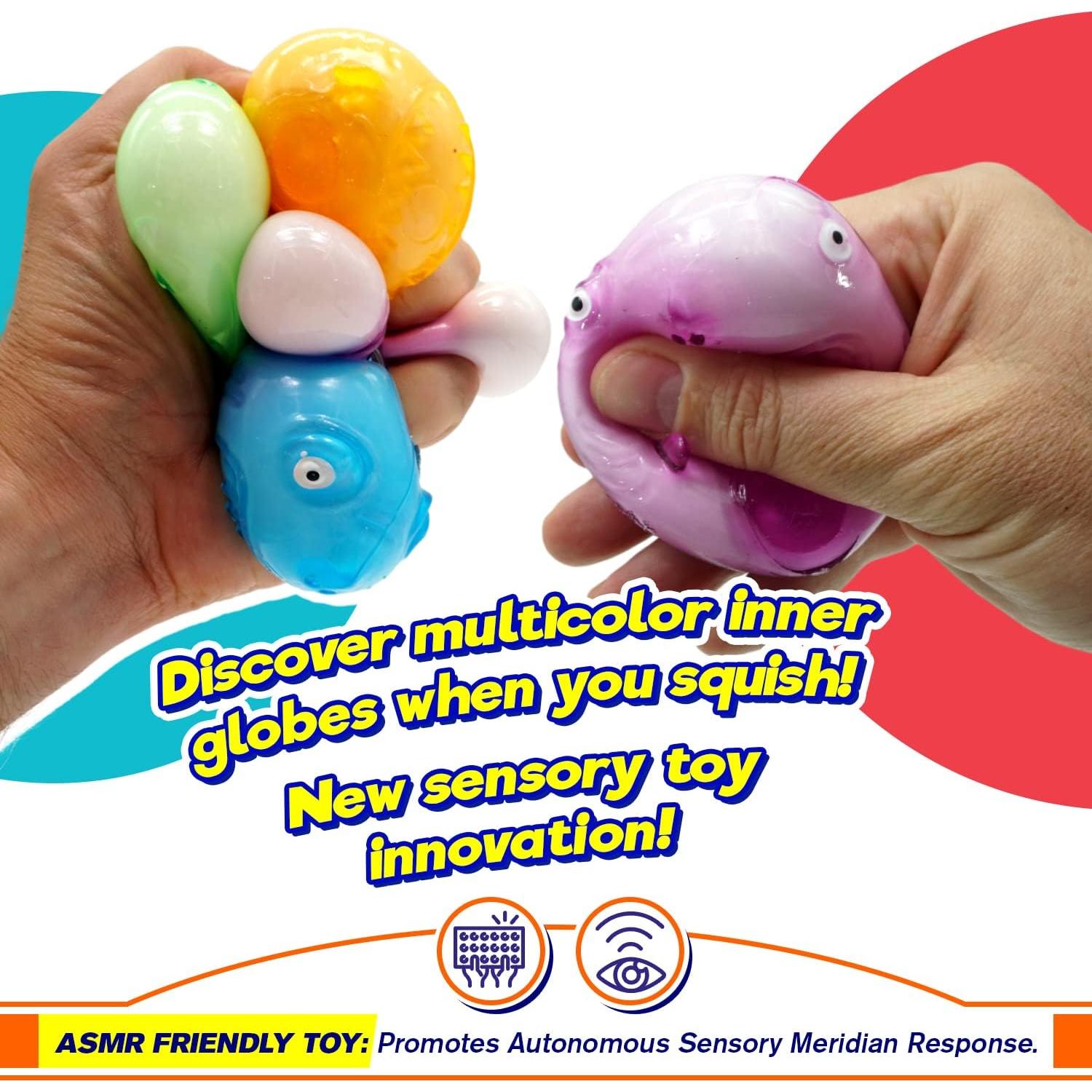 JA-RU Juguetes Squishy Tiburón Mini - Paquete de 24 Unidades