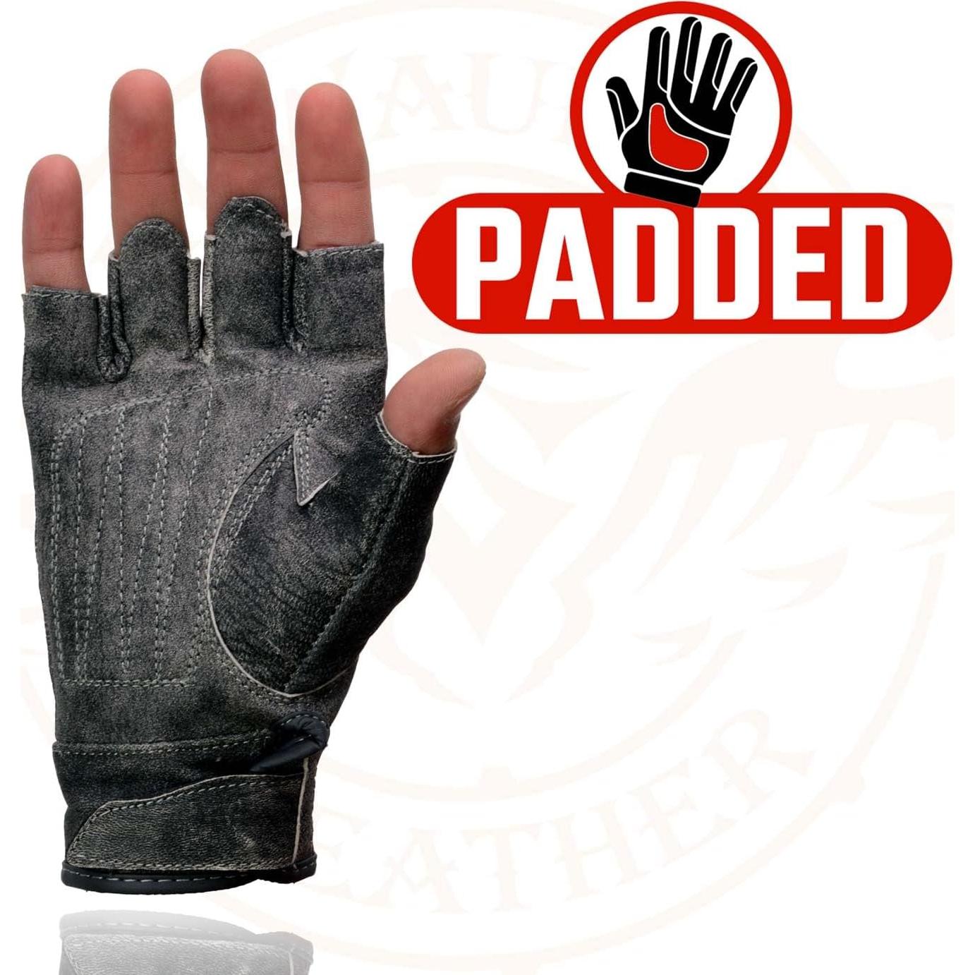 Guantes de moto Milwaukee Leather MG7761 mujer cuero gel