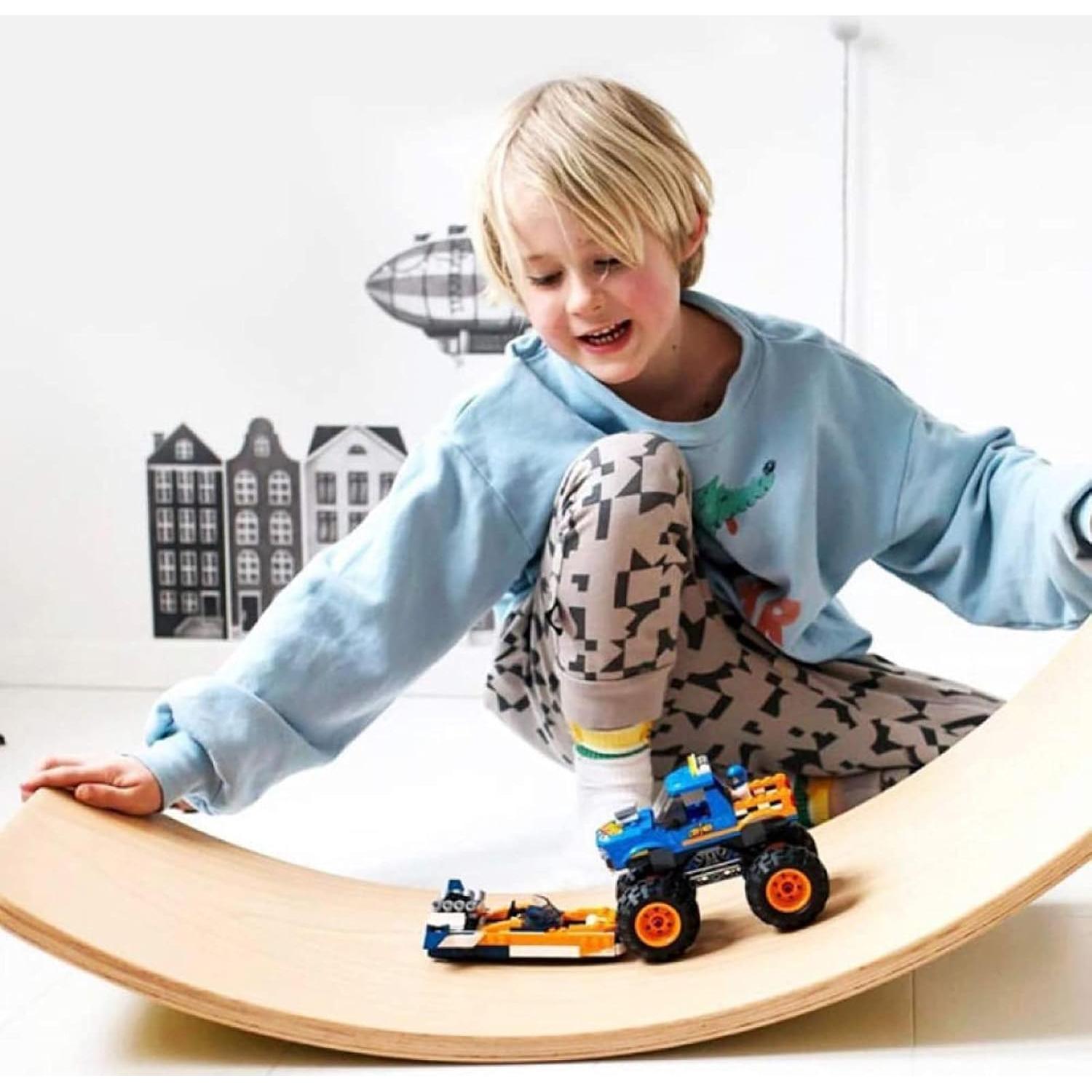 Tablero de Equilibrio Wobble Gentle Monster 89 cm Madera Natural