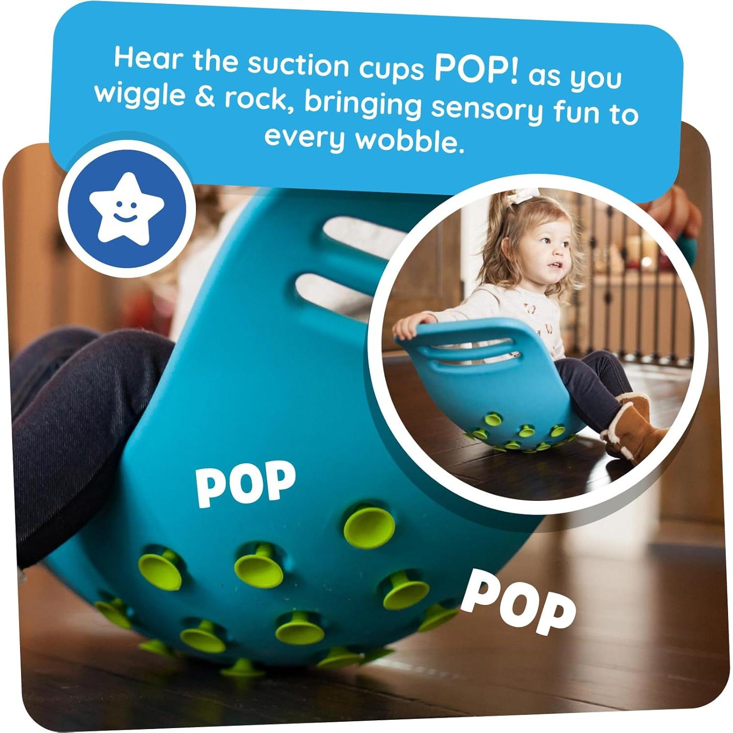 Teeter Popper Fat Brain Toys Azul - Juguete Sensorial 3+ Años