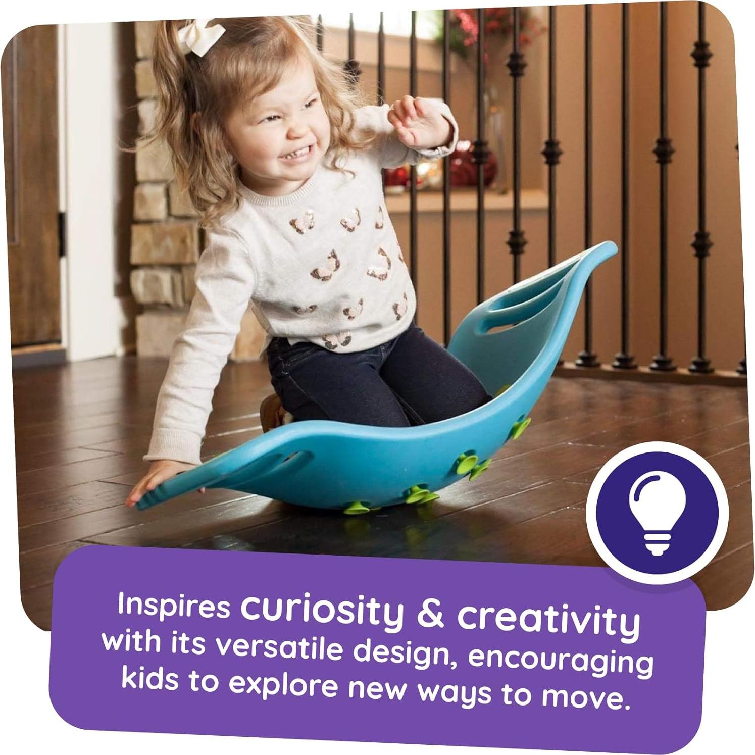 Teeter Popper Fat Brain Toys Azul - Juguete Sensorial 3+ Años