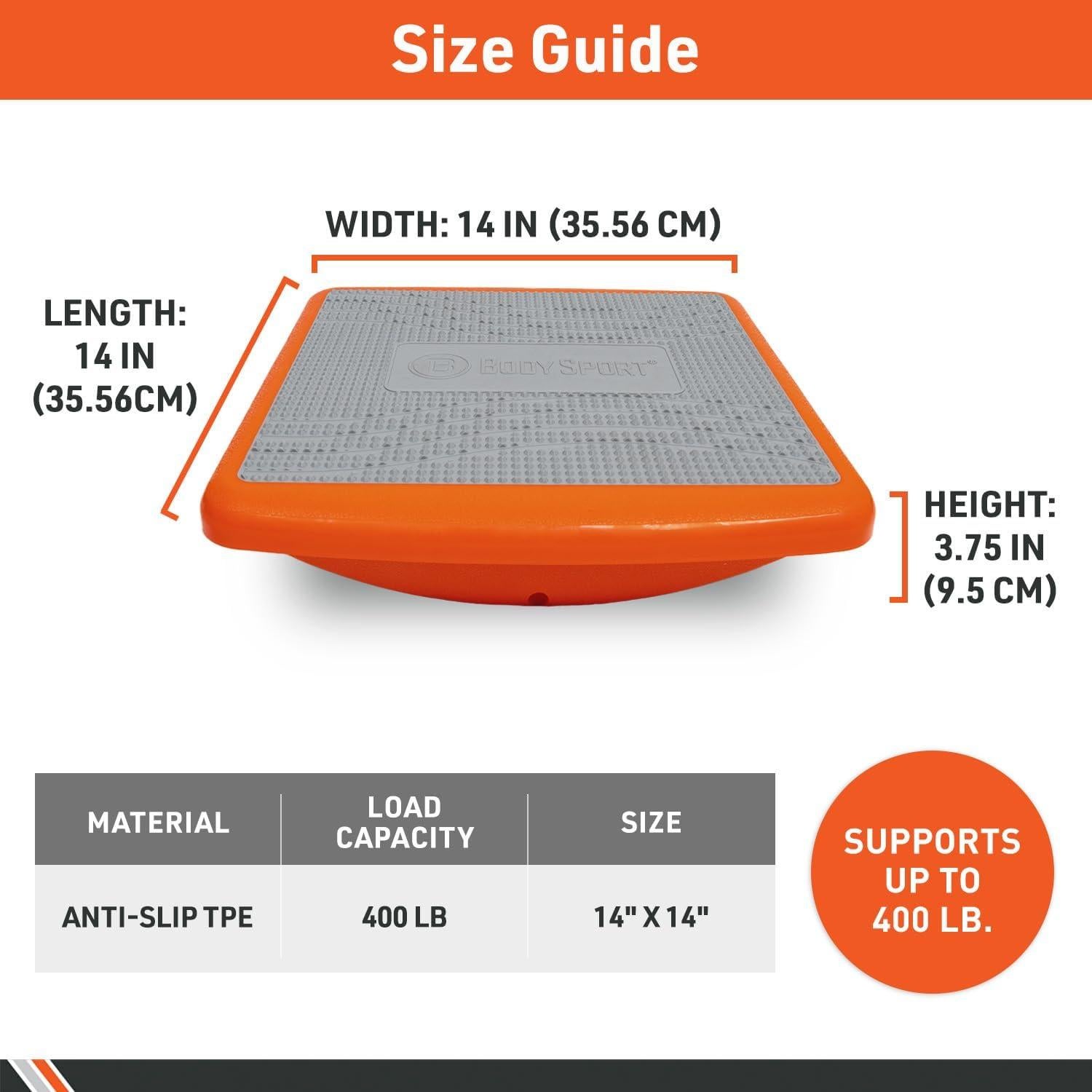 Tabla de Equilibrio Body Sport Rocker Antideslizante 35.6 cm