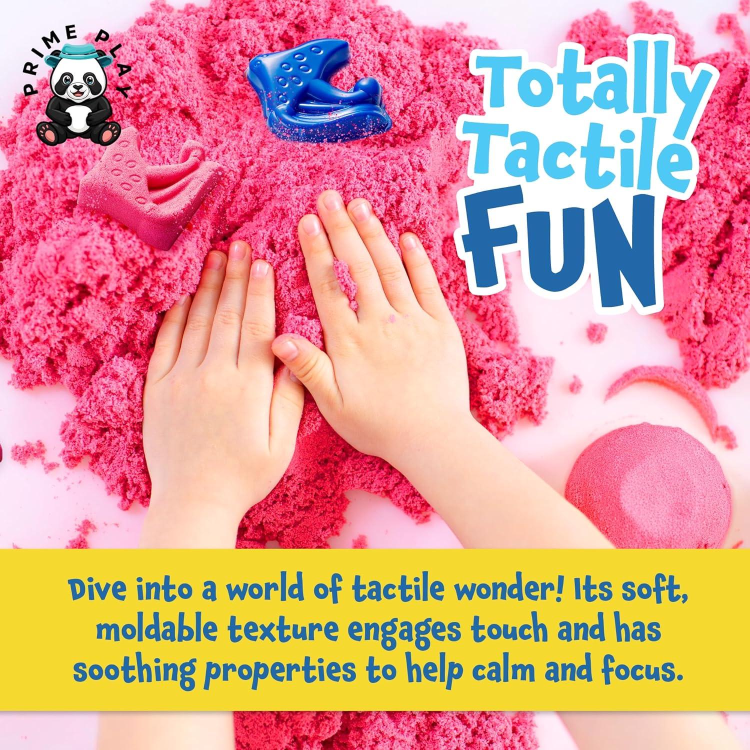 Kit de Arena Mágica Prime Play - 8 Colores y 10 Moldes