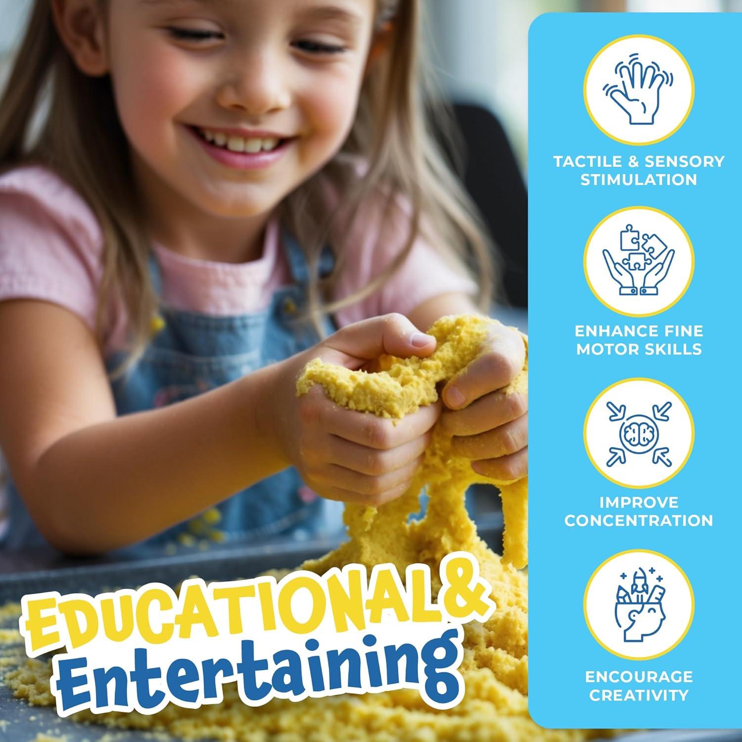 Kit de Arena Mágica Prime Play - 8 Colores y 10 Moldes