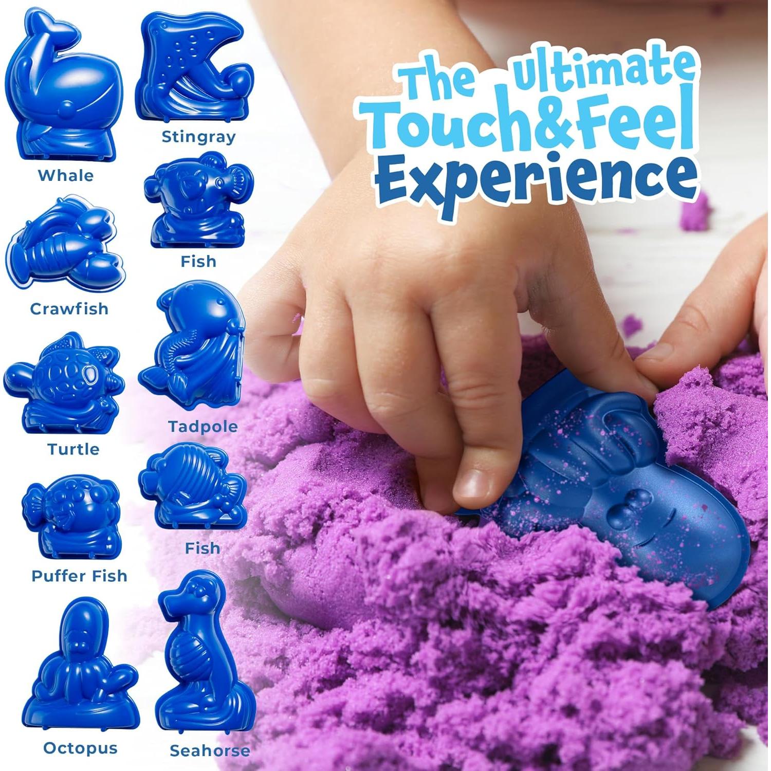 Kit de Arena Mágica Prime Play - 8 Colores y 10 Moldes