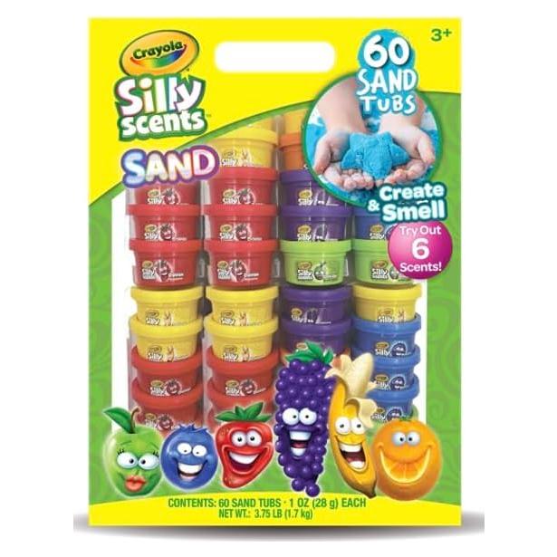 Arena de Jugar Crayola 60 Tarros Aromatizados 28g Colores Brillantes