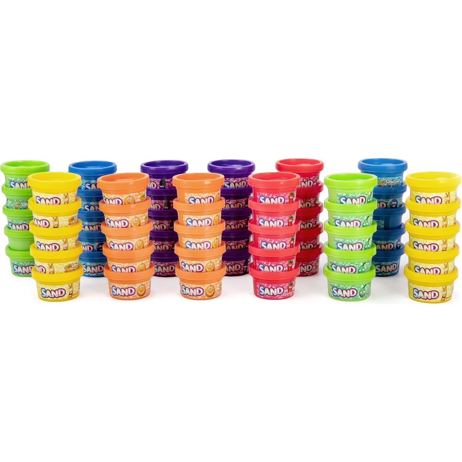 Arena de Jugar Crayola 60 Tarros Aromatizados 28g Colores Brillantes