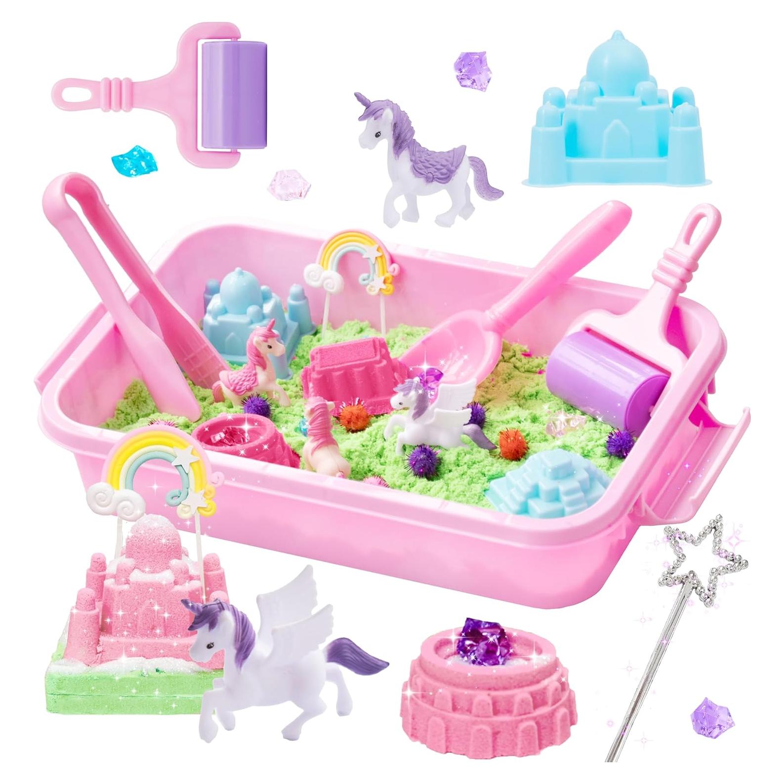Caja Sensorial Unicornio Carolart - Kit de Arte y Arena 1.4 kg