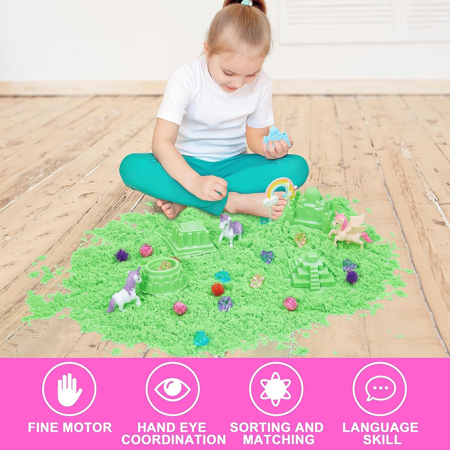 Caja Sensorial Unicornio Carolart - Kit de Arte y Arena 1.4 kg