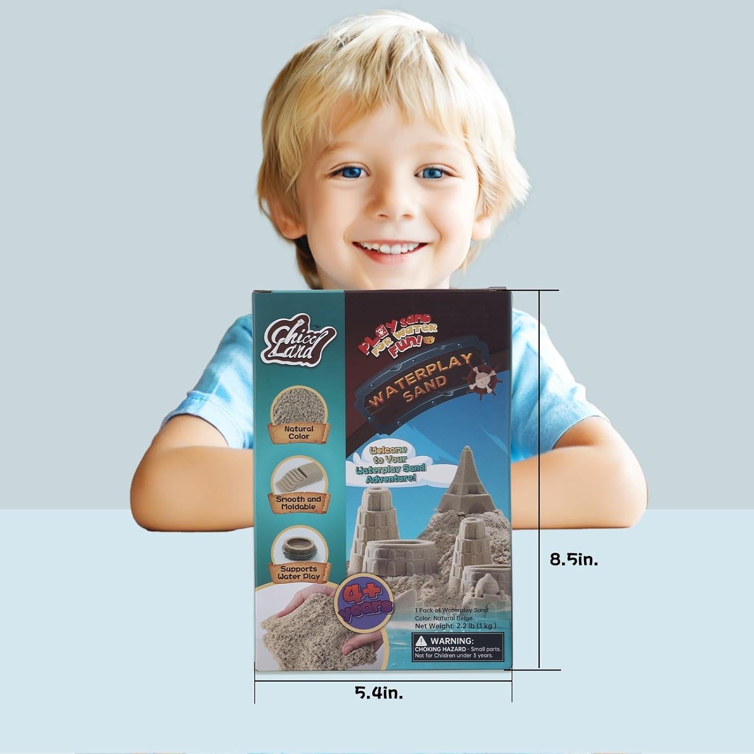 Arena Acuática Moldeable Chico Land 1.05kg No Tóxica 4+