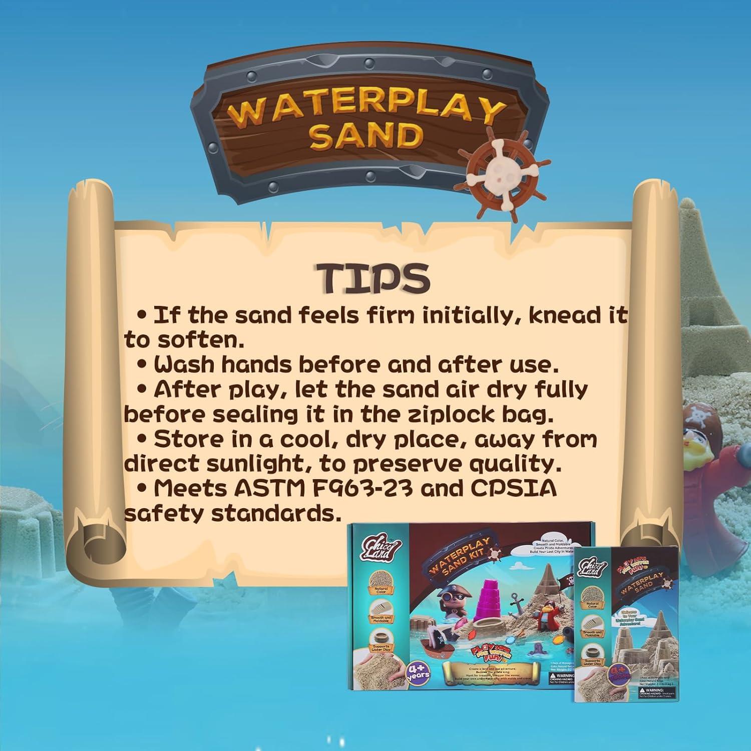 Arena Acuática Moldeable Chico Land 1.05kg No Tóxica 4+