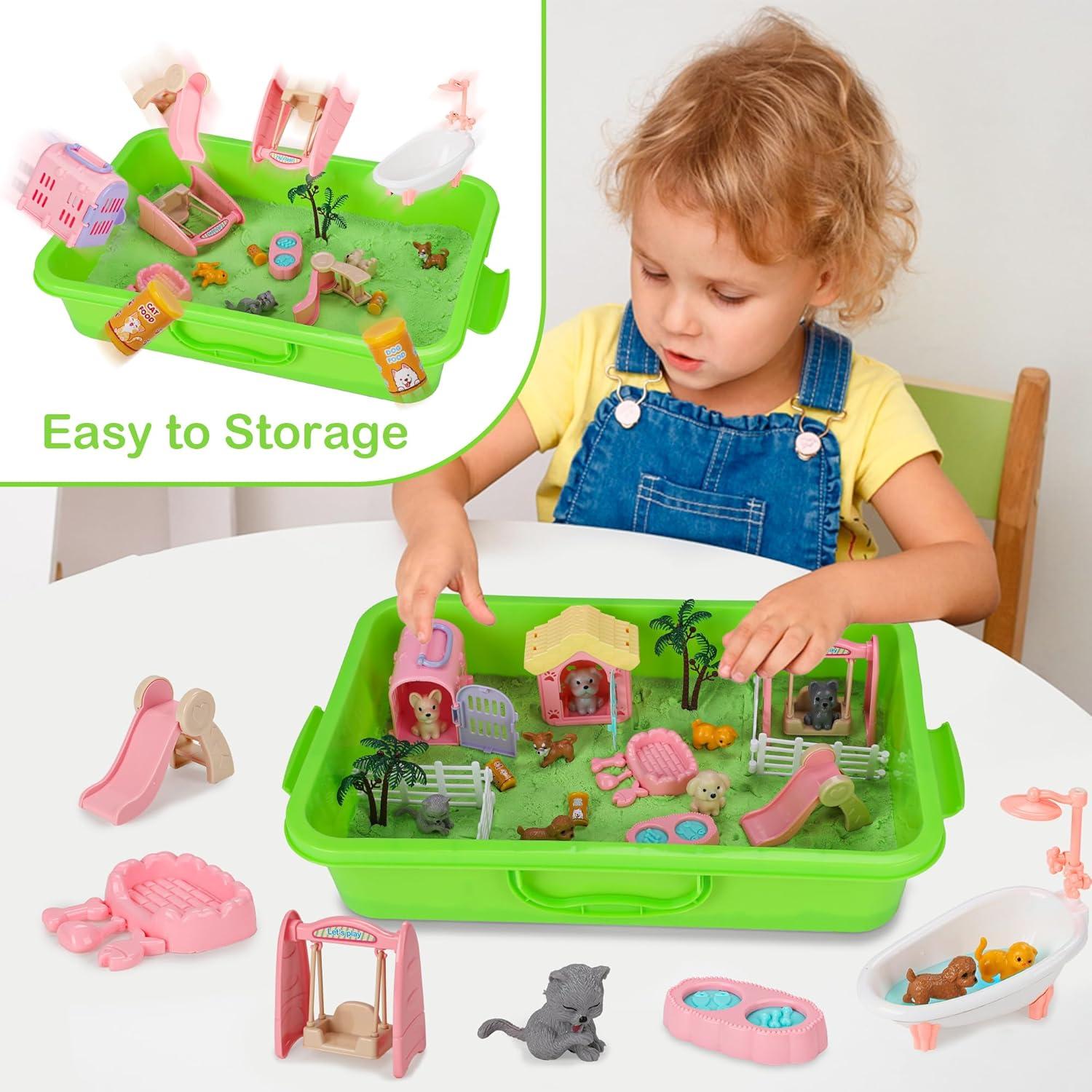 Caja Sensorial de Arena Mathea 1.0 kg para Niños 3 a 6 Años