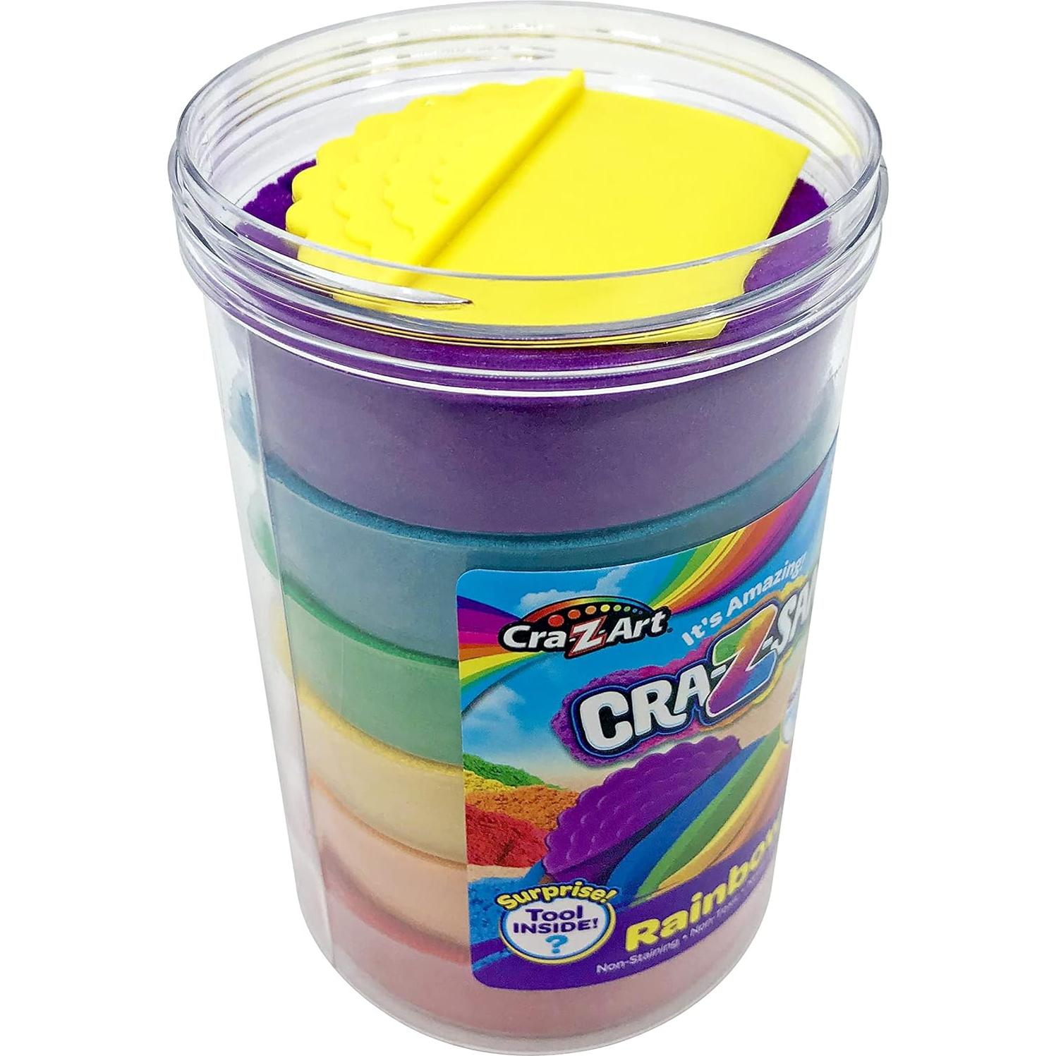 Tarro de Arena Arcoíris Cra-Z-Sand 544g con Herramienta Sorpresa