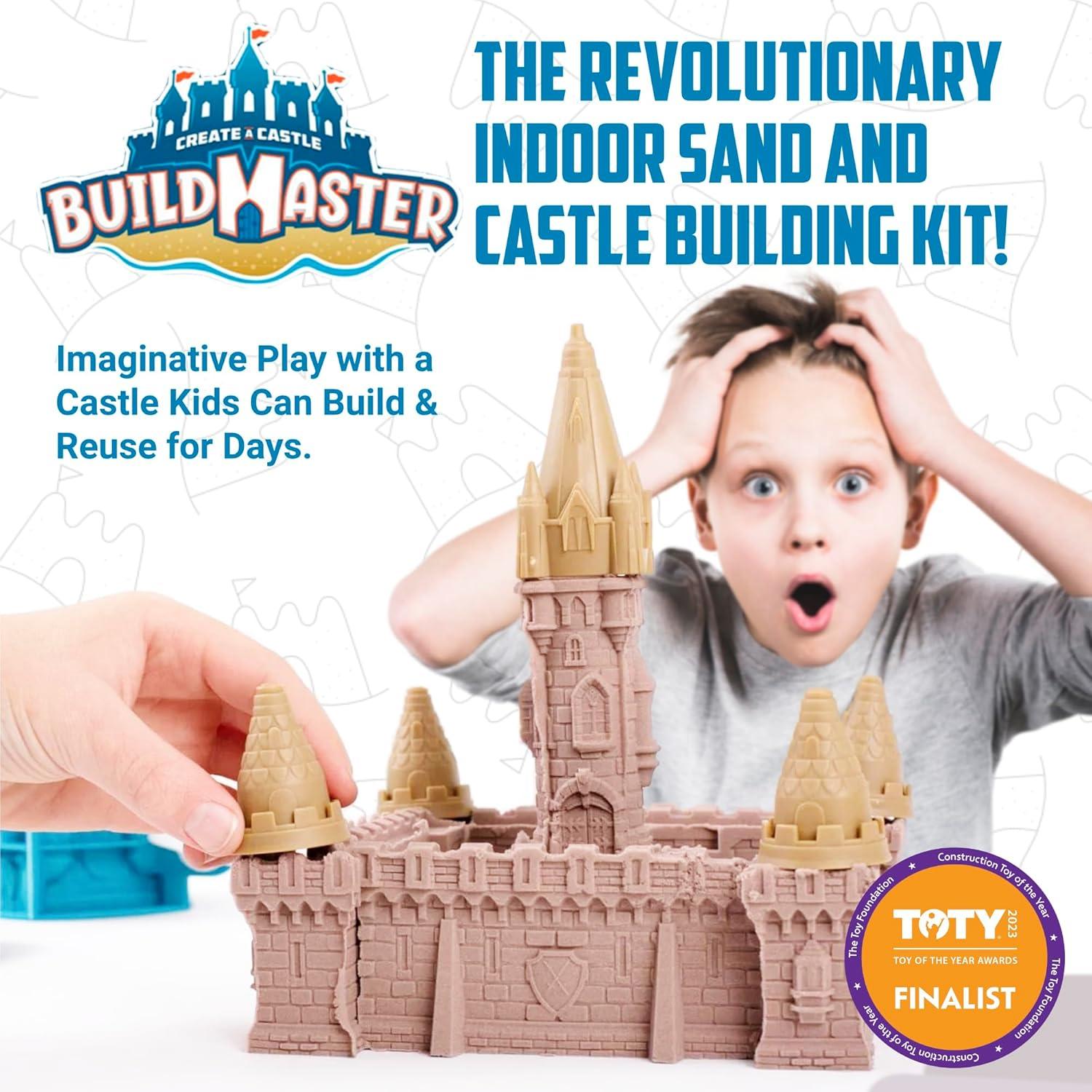 Kit de Castillo de Arena Interior Mega - 20 Piezas y 0.68 kg Arena Mágica