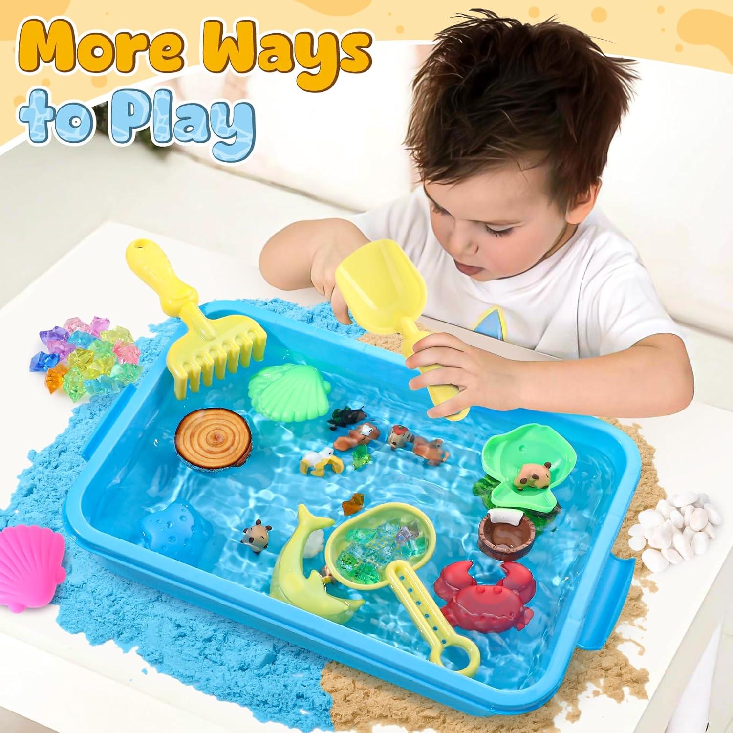 Kit de Juguetes de Arena G.C 85 Pcs Animales y Moldes