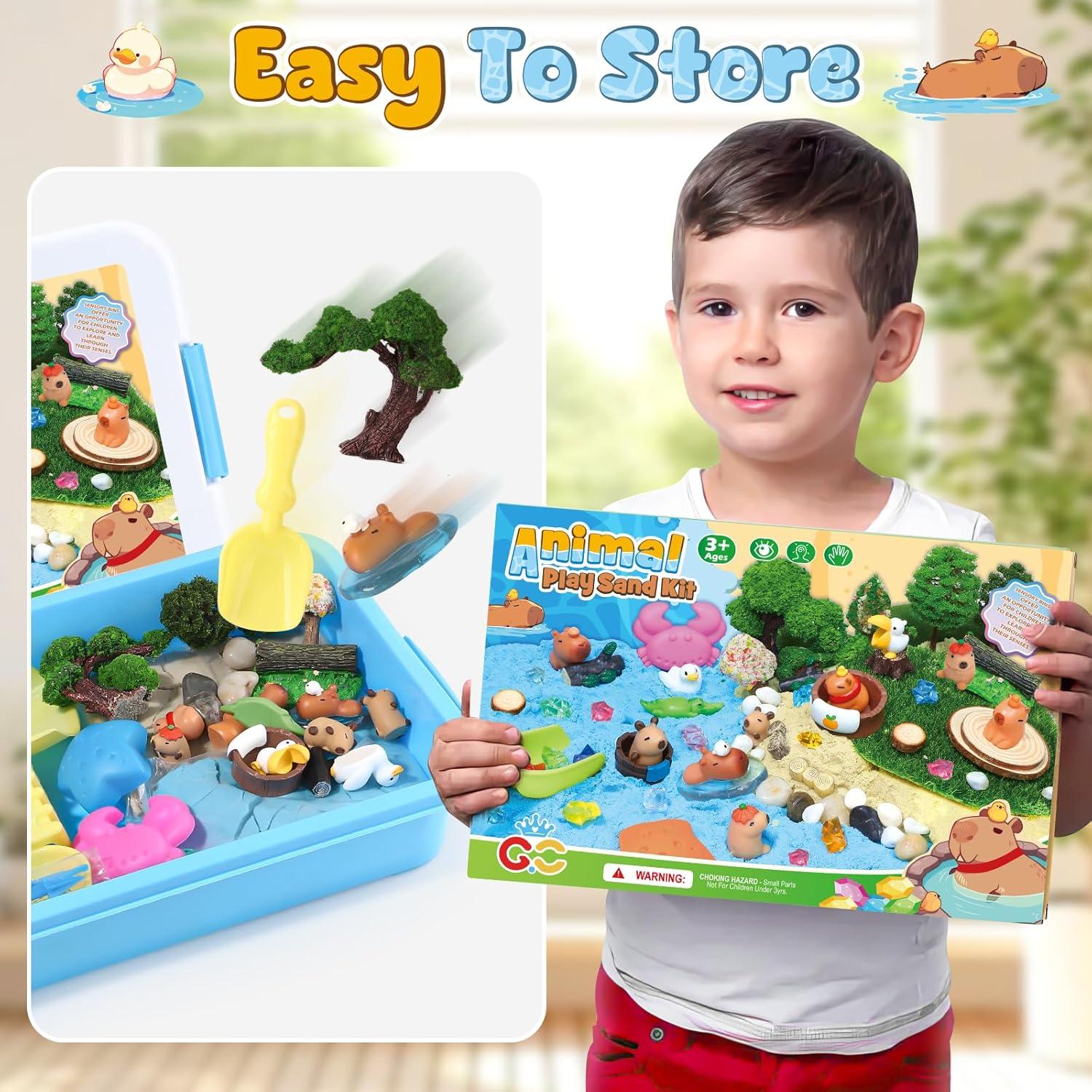 Kit de Juguetes de Arena G.C 85 Pcs Animales y Moldes