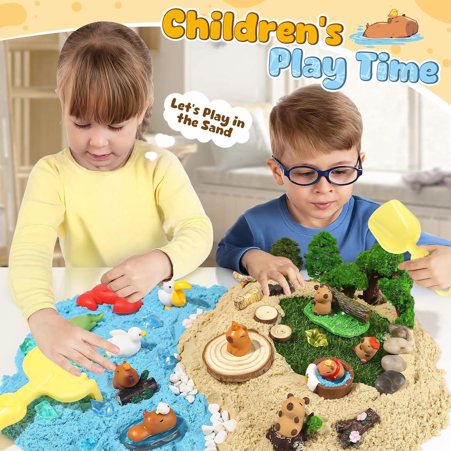 Kit de Juguetes de Arena G.C 85 Pcs Animales y Moldes