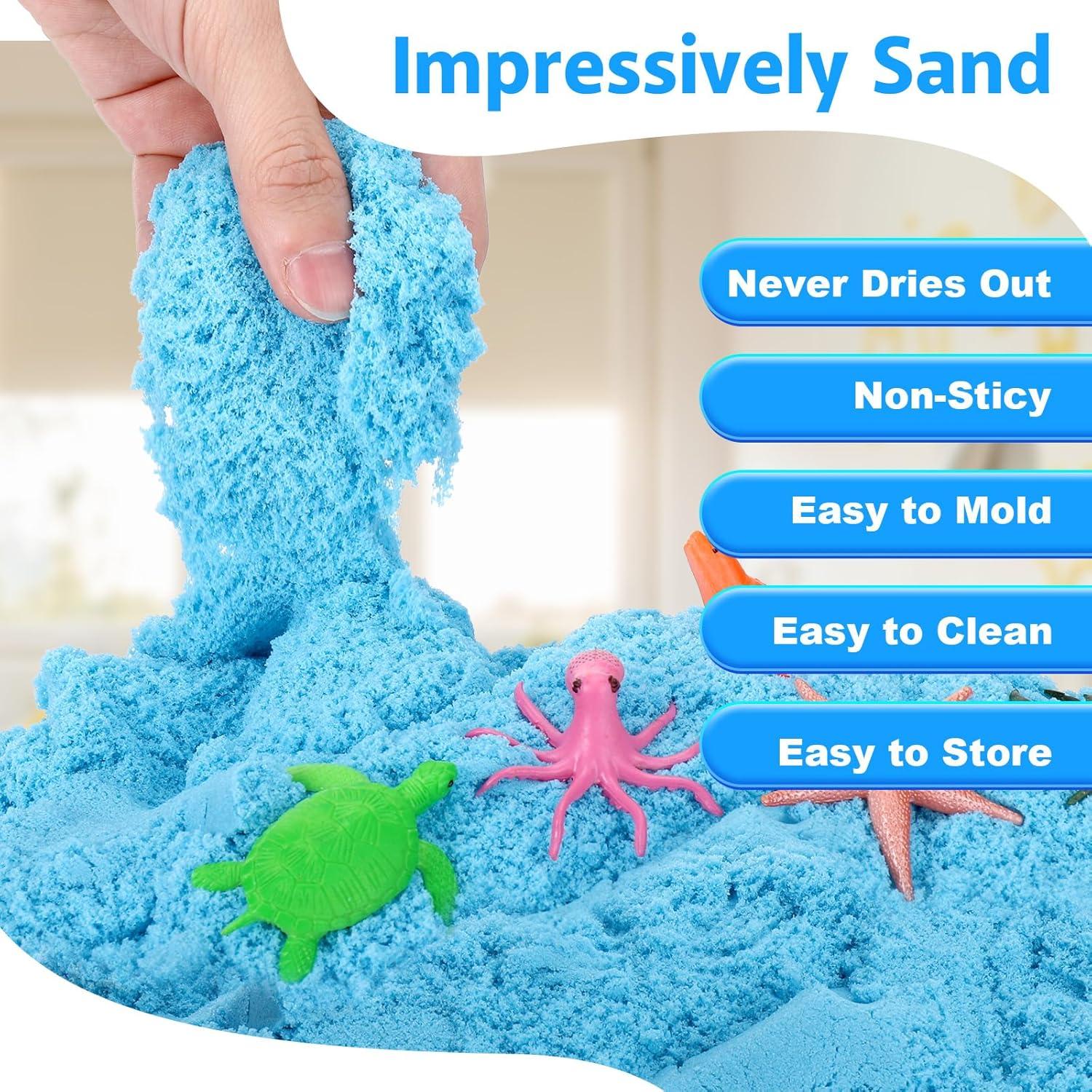 Caja Sensorial Oceánica Vodolo con 1.42 kg de Arena de Juego