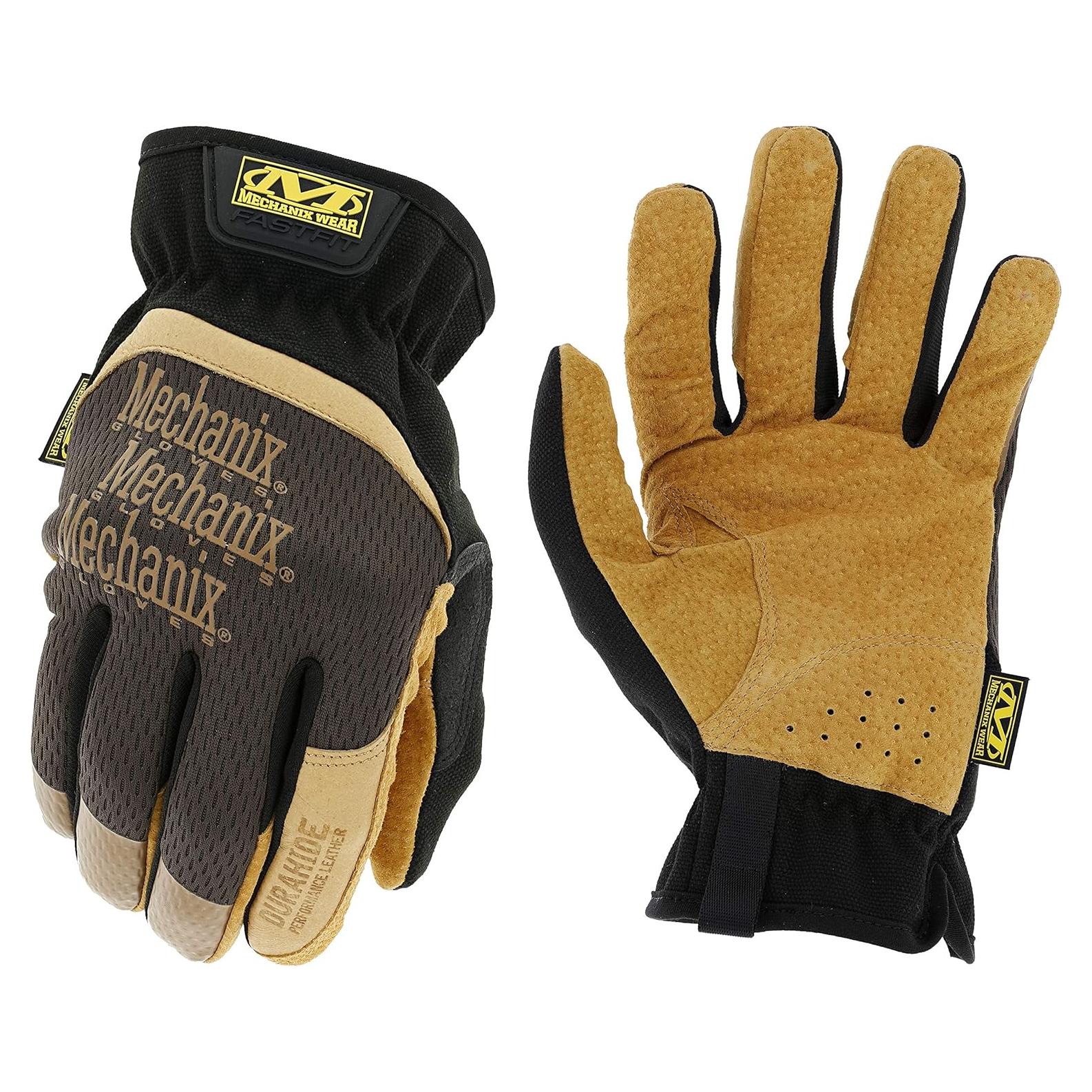 Guantes de Trabajo Mechanix Wear FastFit de Cuero Marrón