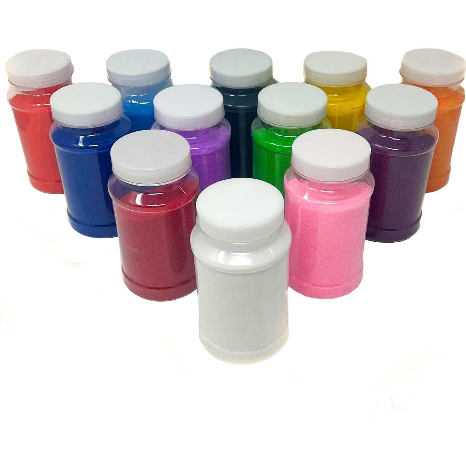 Arena de Jugar Colorida Podzly 12 Colores 622g - Manualidades